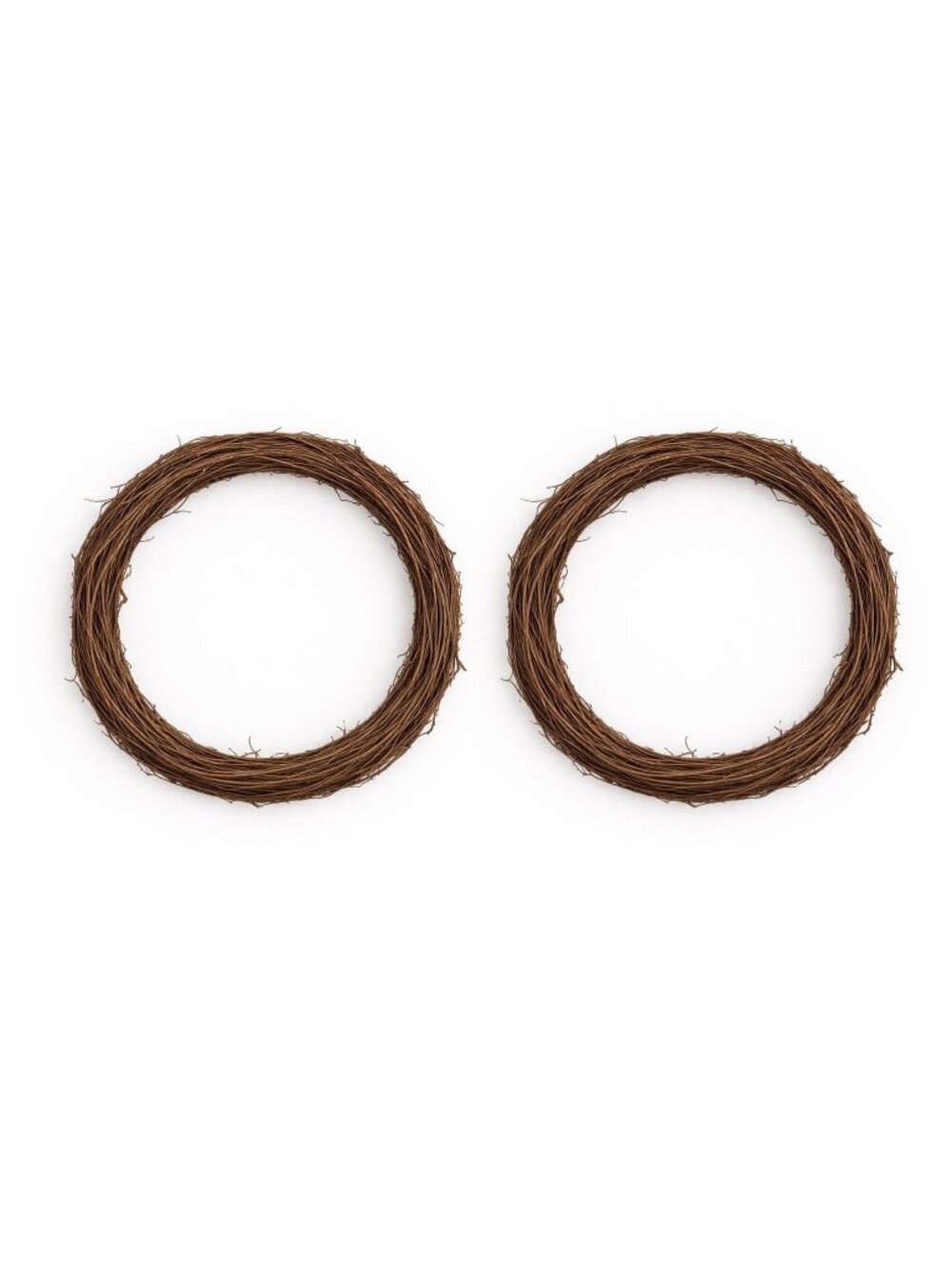 12 Inch Grapevine Wreath Set of 2 Natural Rattan Vine Wreath Base DIY Craft Fram
